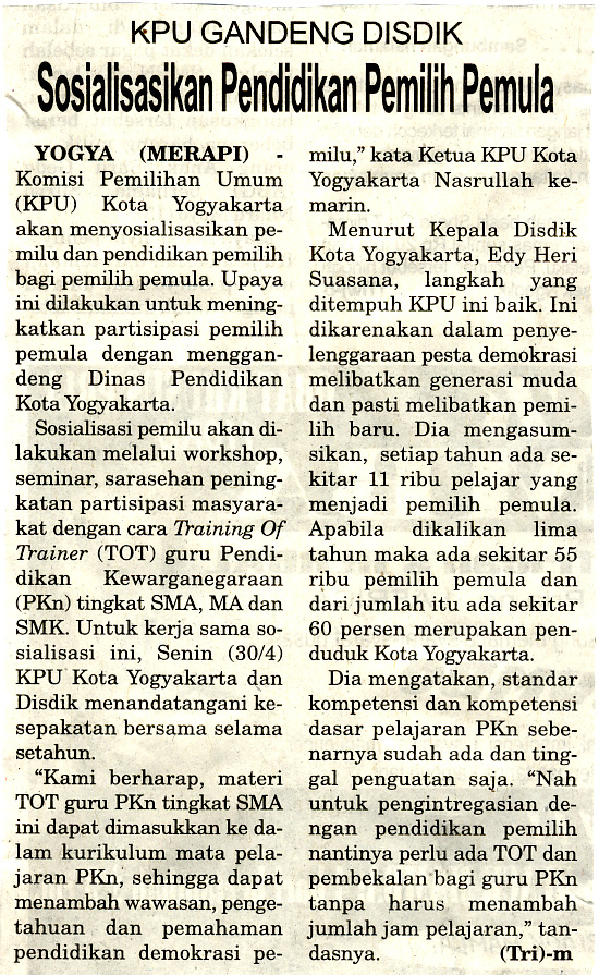Kliping jogja terbaru